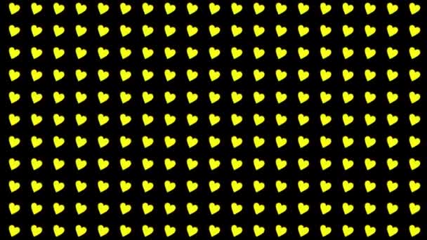 Heart Shape Moving Wave Animation Motion Graphics — Stockvideo