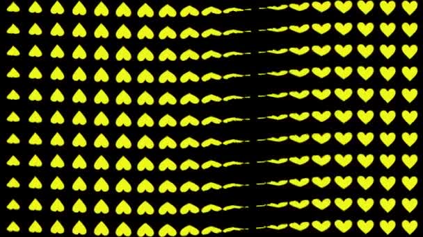 Forma Del Corazón Animación Ondas Movimiento Gráficos Movimiento — Vídeo de stock