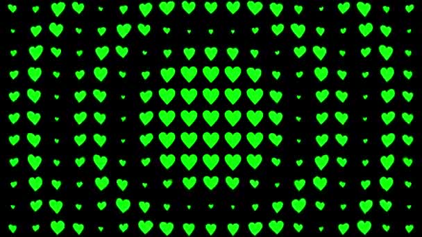 Forma Del Corazón Animación Ondas Movimiento Gráficos Movimiento — Vídeo de stock