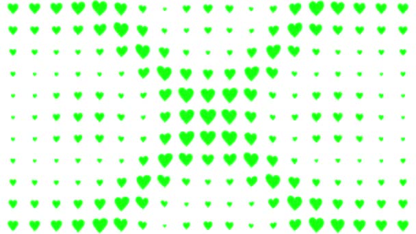 Forma Del Corazón Animación Ondas Movimiento Gráficos Movimiento — Vídeos de Stock