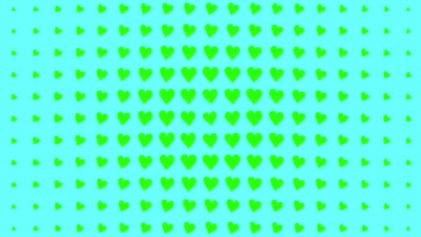 Heart Shape Moving Wave Animation Motion Graphics — Vídeo de Stock