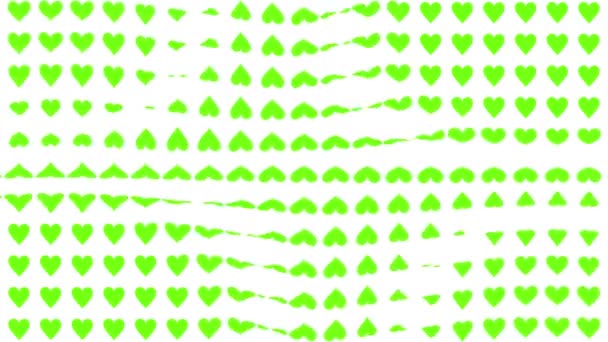 Forma Del Corazón Animación Ondas Movimiento Gráficos Movimiento — Vídeos de Stock