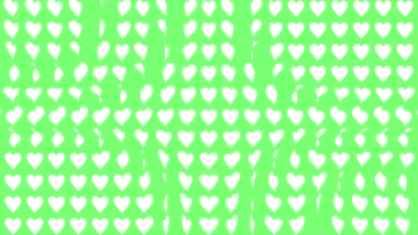 Heart Shape Moving Wave Animation Motion Graphics — 图库视频影像