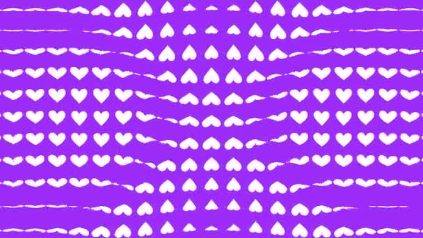 Heart Shape Moving Wave Animation Motion Graphics — Stockvideo