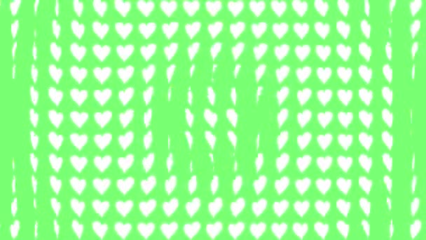 Heart Shape Moving Wave Animation Motion Graphics — Stock Video