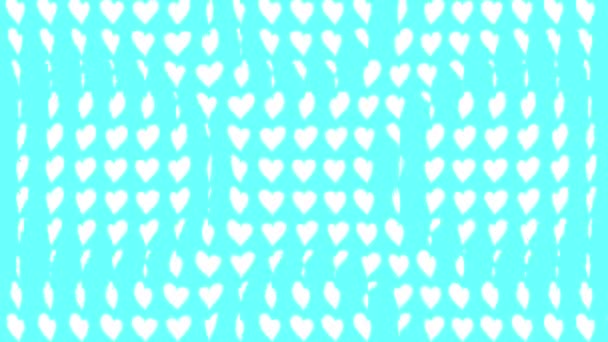 Heart Shape Moving Wave Animation Motion Graphics — Vídeo de Stock