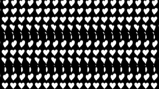 Heart Shape Moving Wave Animation Motion Graphics — Vídeo de Stock