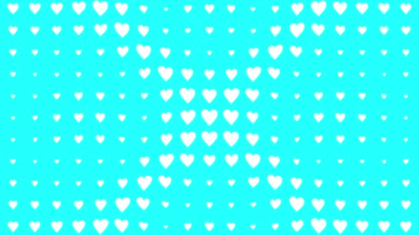 Forma Del Corazón Animación Ondas Movimiento Gráficos Movimiento — Vídeo de stock