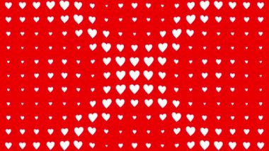 Kalp şekli dalga animasyon grafikleri