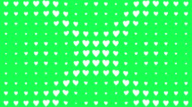 Kalp şekli dalga animasyon grafikleri