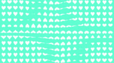 Kalp şekli dalga animasyon grafikleri