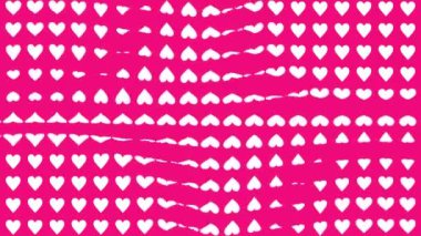 Kalp şekli dalga animasyon grafikleri