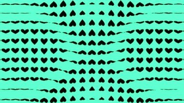 Kalp şekli dalga animasyon grafikleri