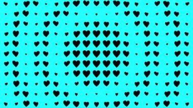 Kalp şekli dalga animasyon grafikleri