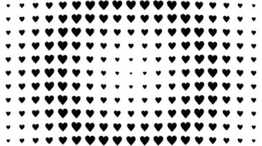 Kalp şekli dalga animasyon grafikleri