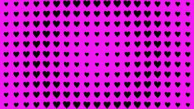 Kalp şekli dalga animasyon grafikleri