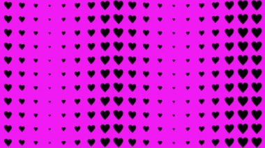 Kalp şekli dalga animasyon grafikleri