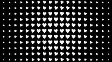 Kalp şekli dalga animasyon grafikleri