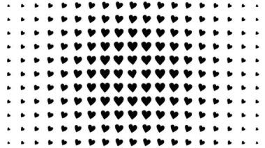 Kalp şekli dalga animasyon grafikleri