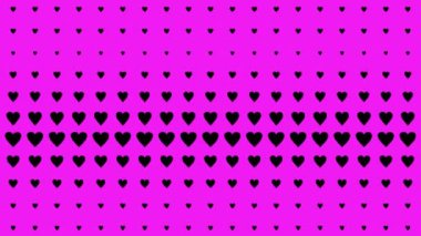 Kalp şekli dalga animasyon grafikleri