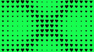 Kalp şekli dalga animasyon grafikleri