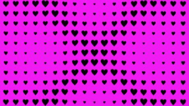 Kalp şekli dalga animasyon grafikleri