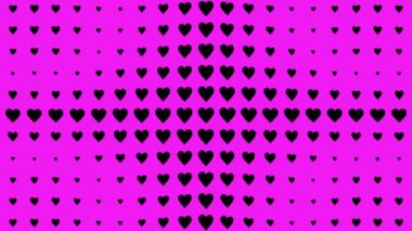 Kalp şekli dalga animasyon grafikleri