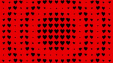 Kalp şekli dalga animasyon grafikleri