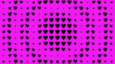 Kalp şekli dalga animasyon grafikleri