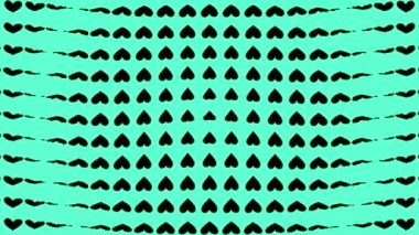 Kalp şekli dalga animasyon grafikleri