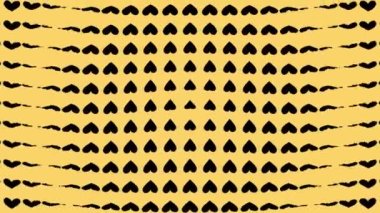 Kalp şekli dalga animasyon grafikleri