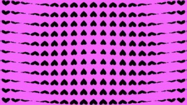 Kalp şekli dalga animasyon grafikleri