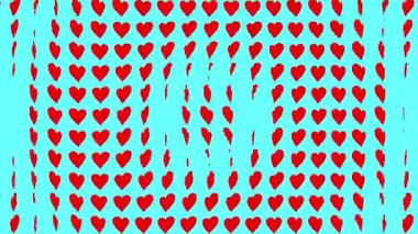 Kalp şekli dalga animasyon grafikleri