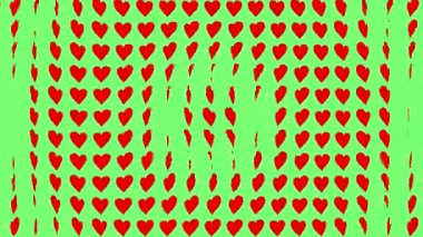 Kalp şekli dalga animasyon grafikleri