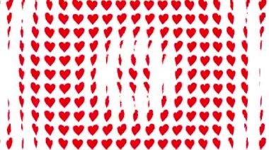 Kalp şekli dalga animasyon grafikleri