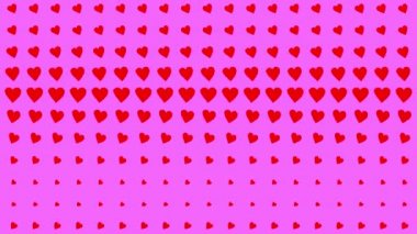 Kalp şekli dalga animasyon grafikleri