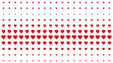 Kalp şekli dalga animasyon grafikleri