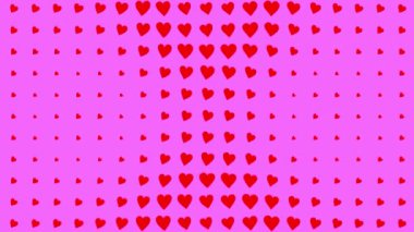 Kalp şekli dalga animasyon grafikleri