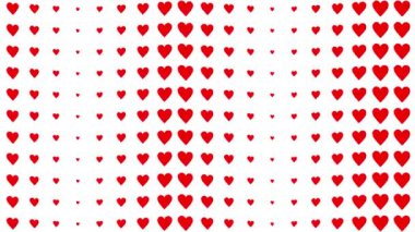 Kalp şekli dalga animasyon grafikleri