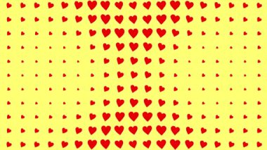 Kalp şekli dalga animasyon grafikleri