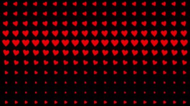 Kalp şekli dalga animasyon grafikleri