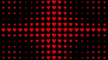 Kalp şekli dalga animasyon grafikleri