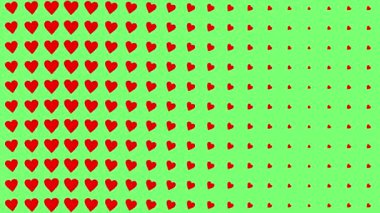 Kalp şekli dalga animasyon grafikleri