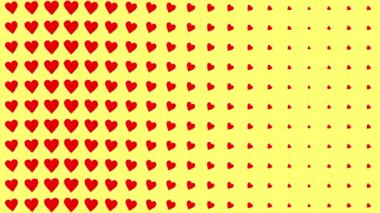 Kalp şekli dalga animasyon grafikleri