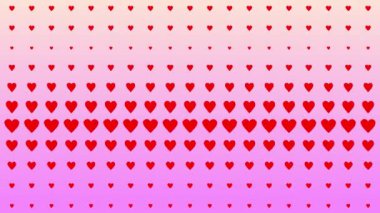 Kalp şekli dalga animasyon grafikleri