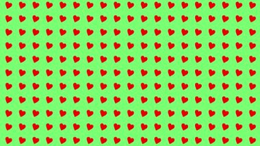 Kalp şekli dalga animasyon grafikleri