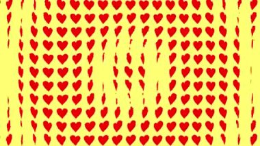 Kalp şekli dalga animasyon grafikleri