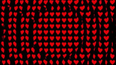 Kalp şekli dalga animasyon grafikleri