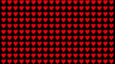 Kalp şekli dalga animasyon grafikleri