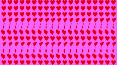 Kalp şekli dalga animasyon grafikleri